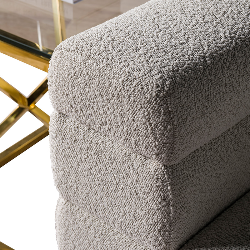 RJS-8110 Nuevo diseño moderno de alta calidad Sofá de tela Boucle Muebles de sala de estar