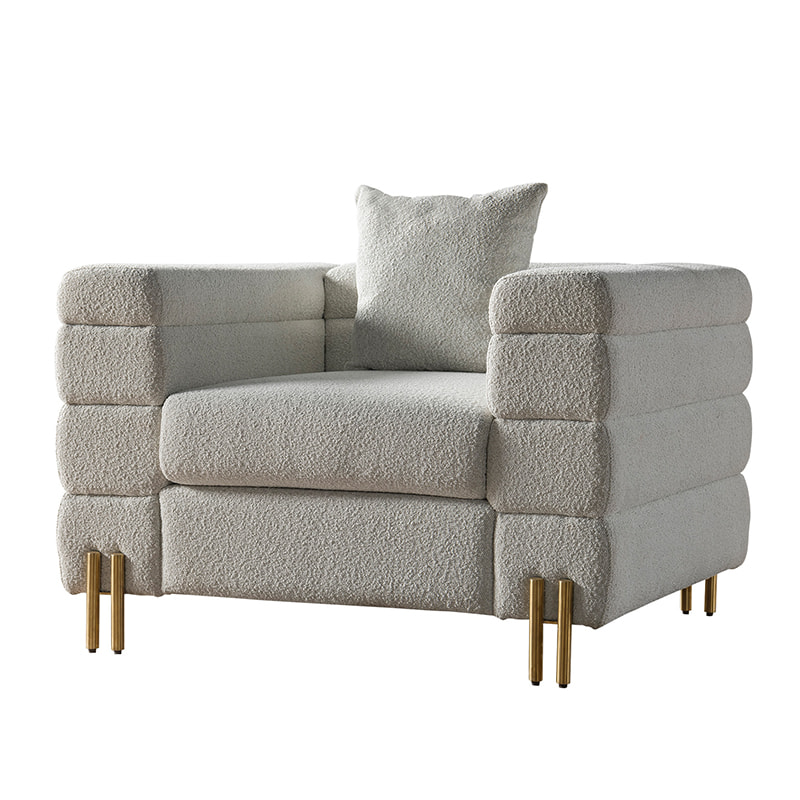 RJS-8110 Nuevo diseño moderno de alta calidad Sofá de tela Boucle Muebles de sala de estar