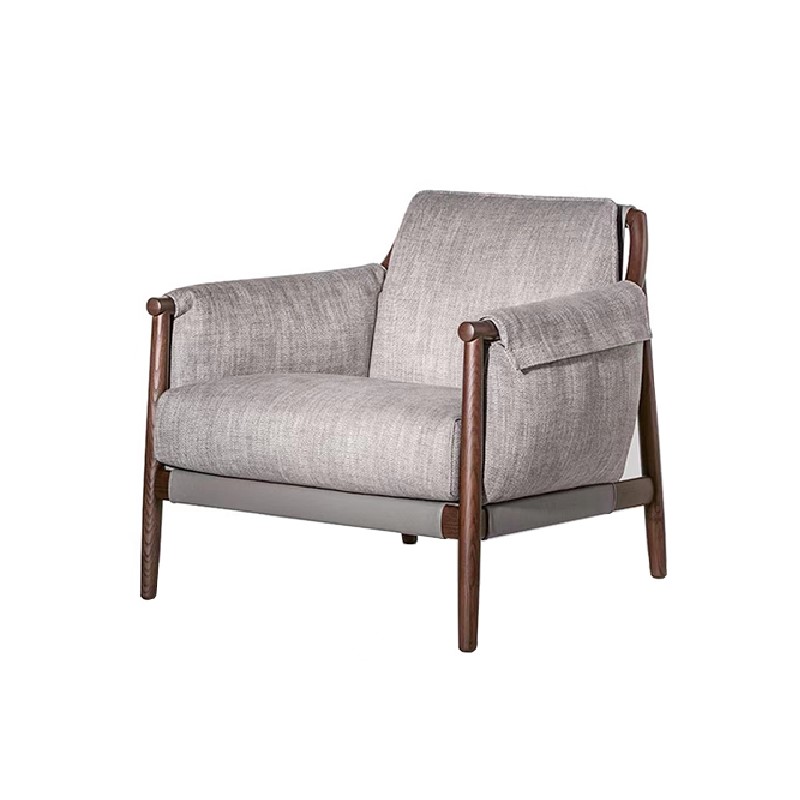 RJC-8251 marco de nogal macizo Accent Furniture Modern Living Room silla ocasional
