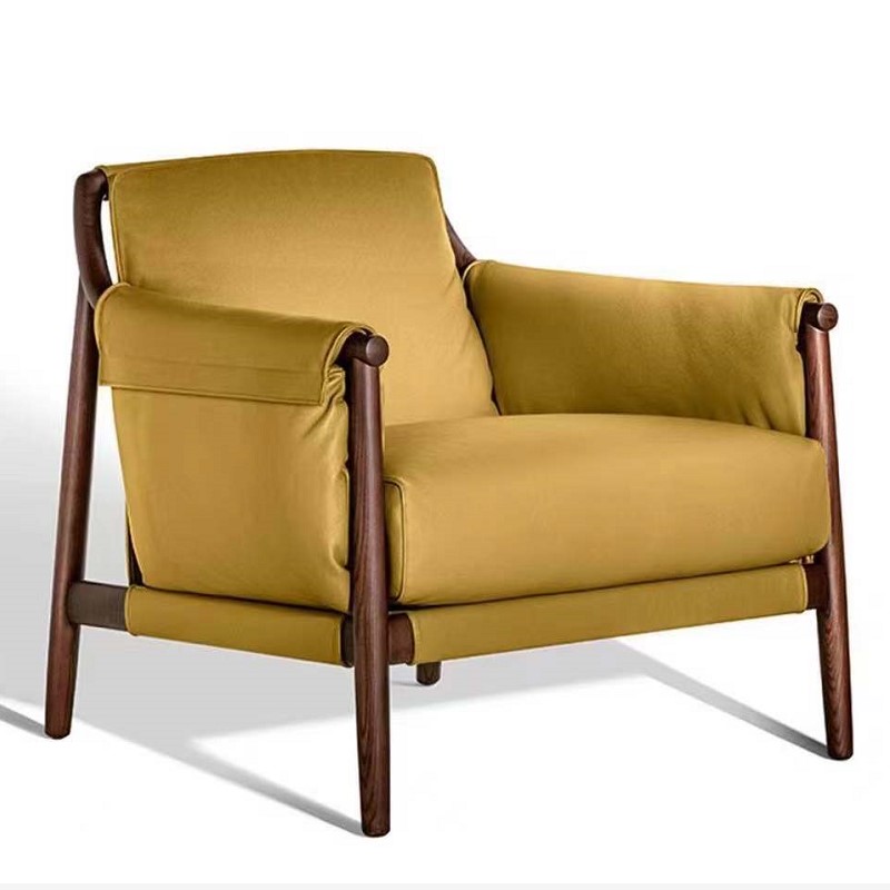 RJC-8251 marco de nogal macizo Accent Furniture Modern Living Room silla ocasional
