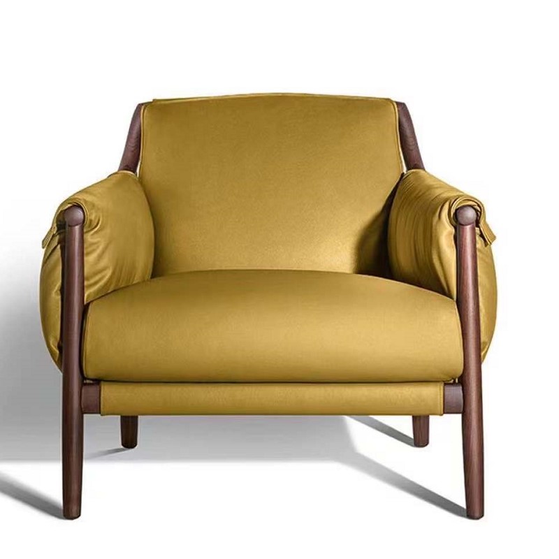 RJC-8251 marco de nogal macizo Accent Furniture Modern Living Room silla ocasional