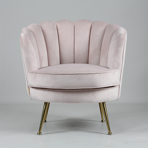 Silla de ocio con forma de flor de tela tapizada RJC-1104