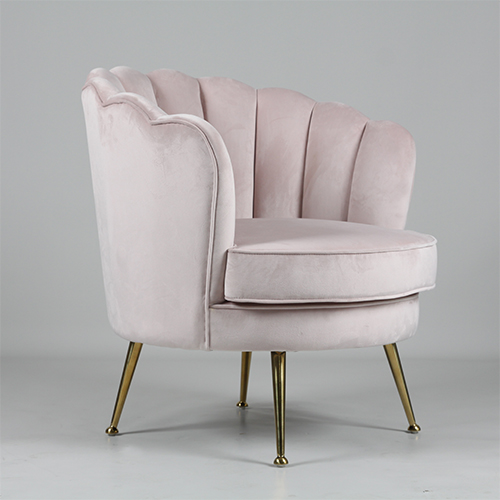 Silla de ocio con forma de flor de tela tapizada RJC-1104