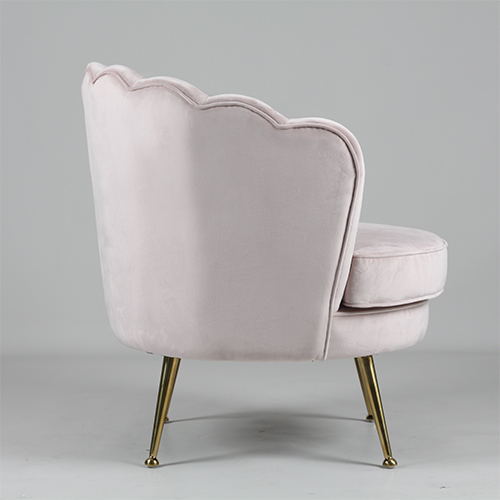 Silla de ocio con forma de flor de tela tapizada RJC-1104