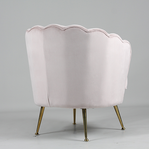 Silla de ocio con forma de flor de tela tapizada RJC-1104