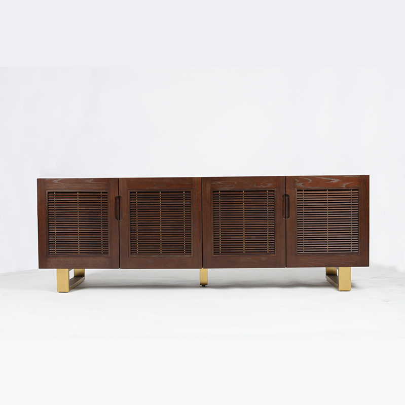 RJV-1233 Mueble de TV de madera maciza de estilo moderno y de moda Mueble de sala de estar